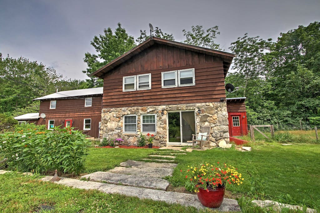 This home is nestled on 40 acres of private land.