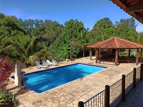 Chácara Sítio Recanto da Paz with heated pool