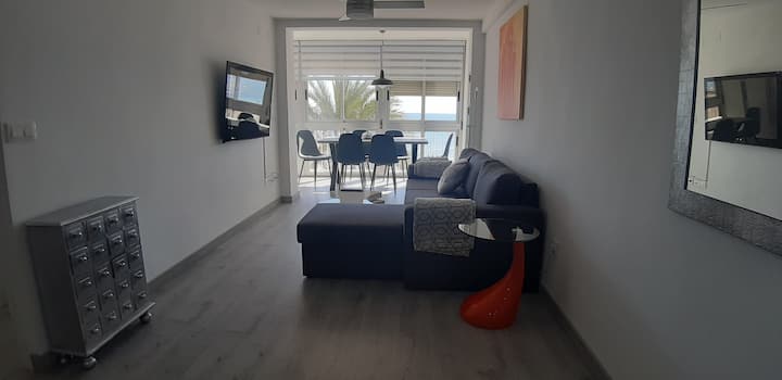 Living room with sofa-bed