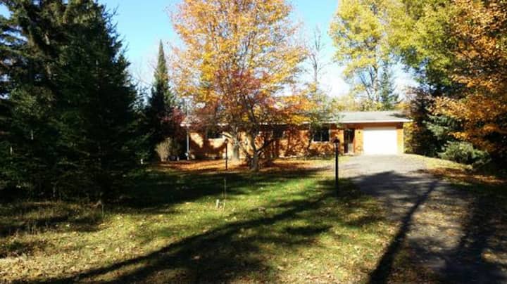 Lakefront home with privacy but close to town