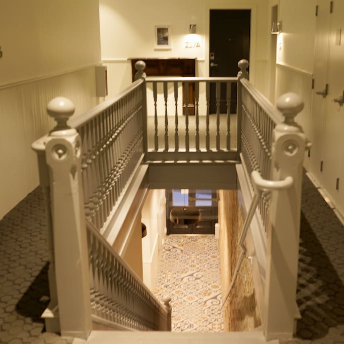 Stairs to the first floor