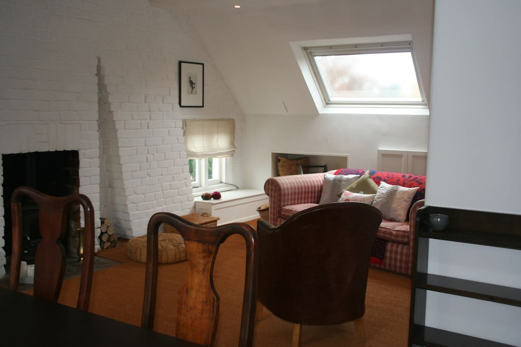 Living room from dining space.