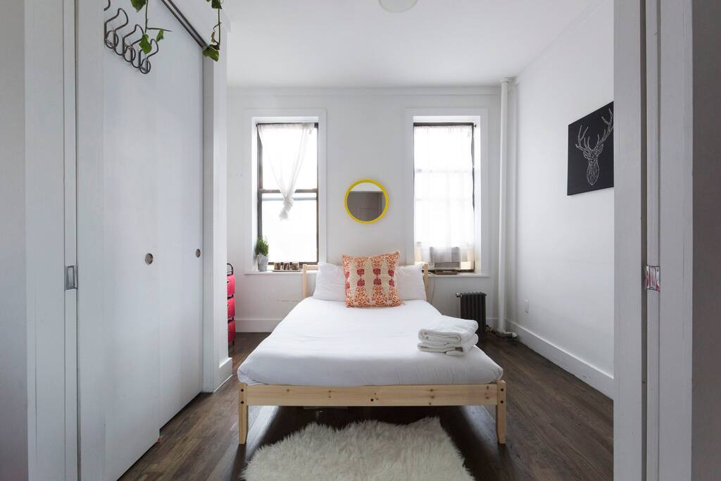 Bedroom full of daylight