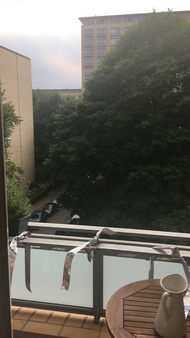 Blick vom Balkon