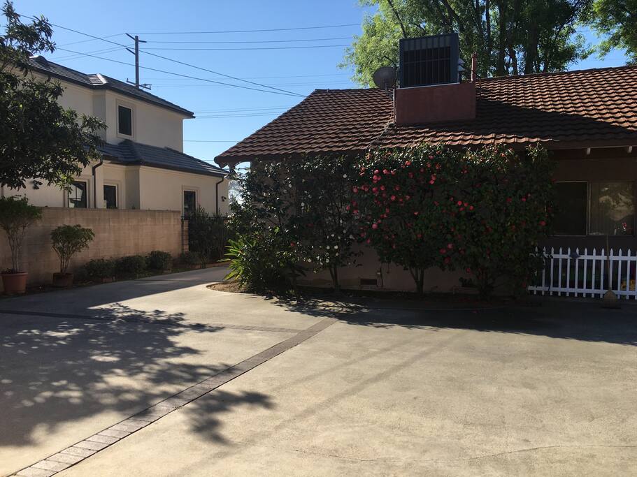 Go through to drive way