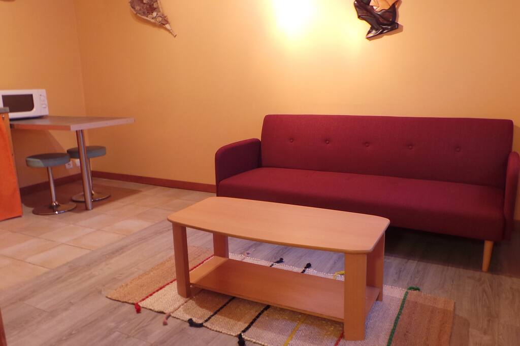 le salon avec télévision