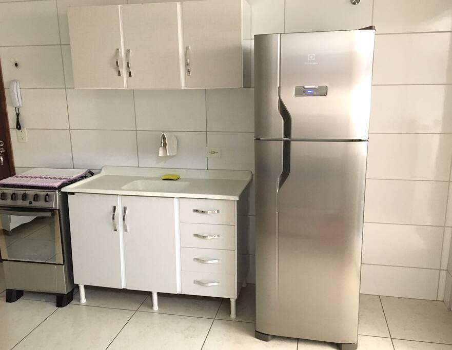 Cozinha disponível para hóspede