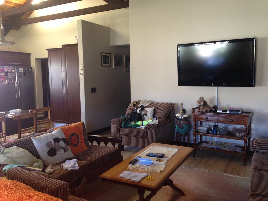 Large television with DSTV