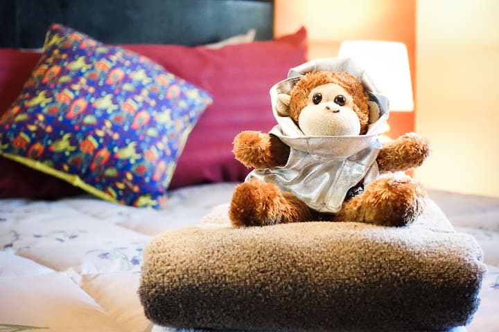 Welcome to the master bedroom (AKA the Space Room).