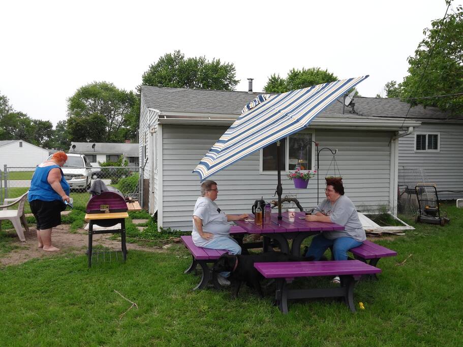 Back yard available for guest use