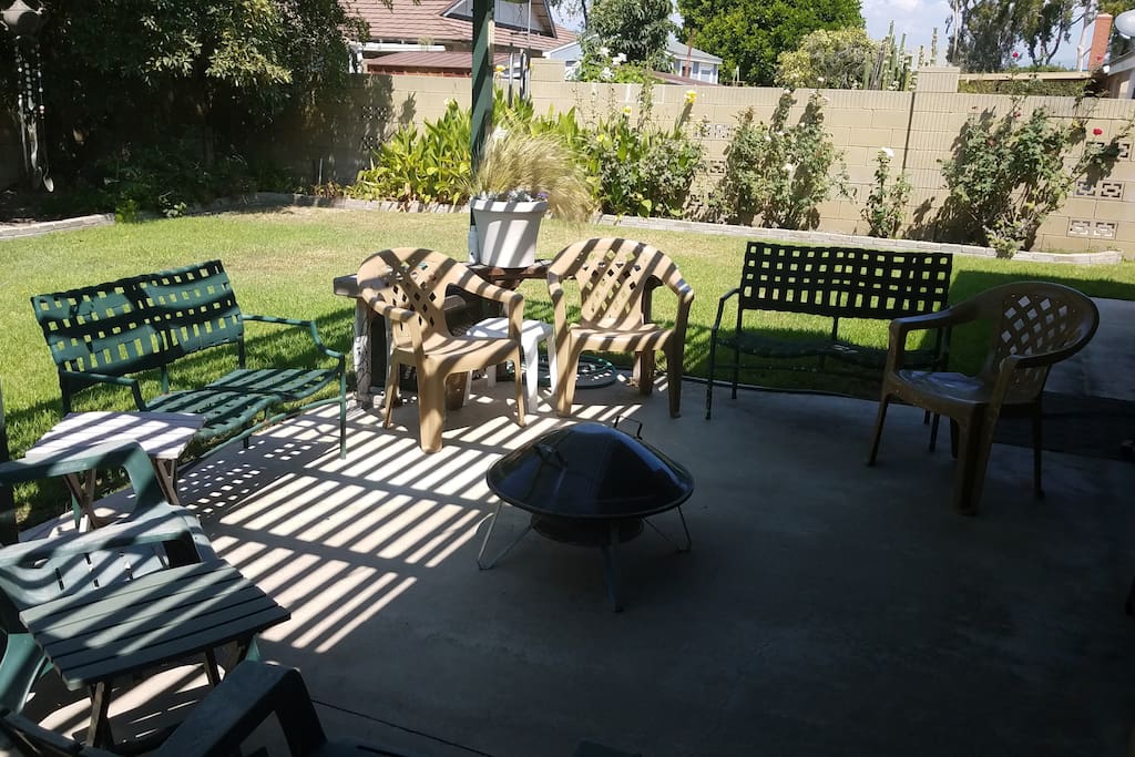Fire pit area