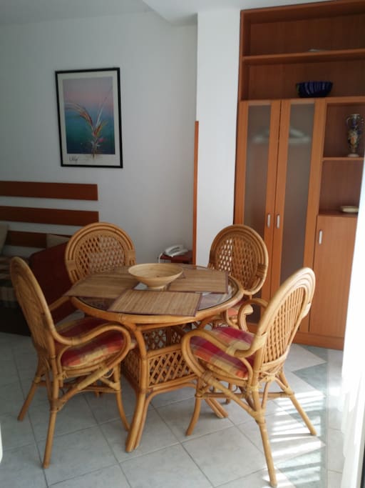 Living room dining area