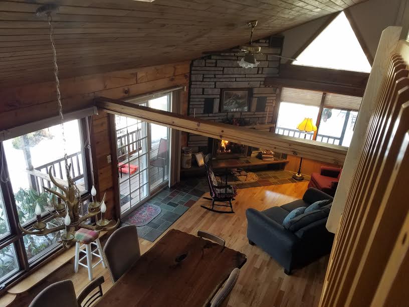 从二楼俯瞰美景