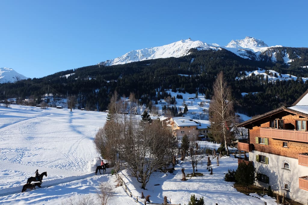 Mountain view balcony