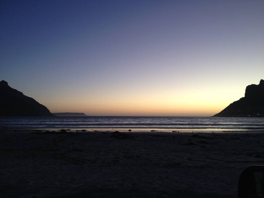 Hout Bay Beach at sunset