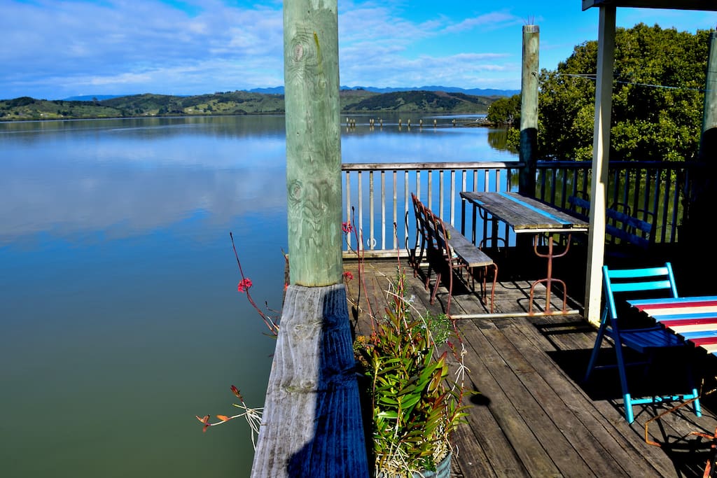 Private deck to relax, swim or fish