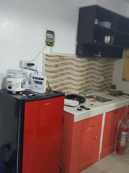 Kitchen with Ref, Rice Cooker