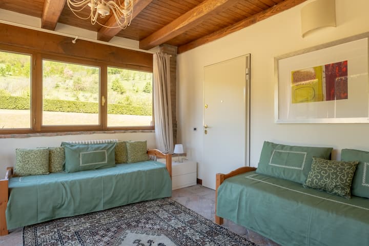 Obývačka a druhá spálňa, ak ste 4 