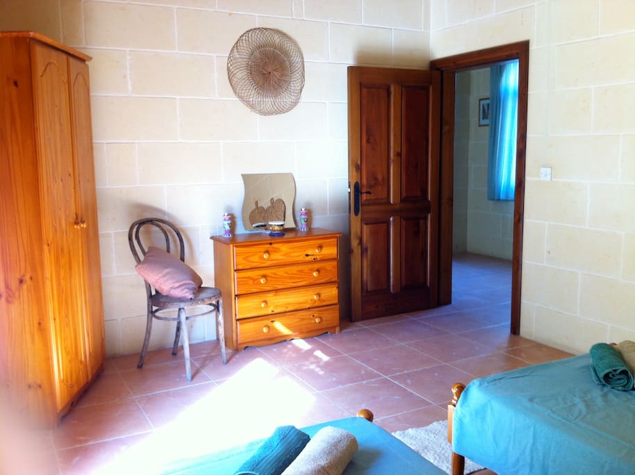 bedroom with balcony