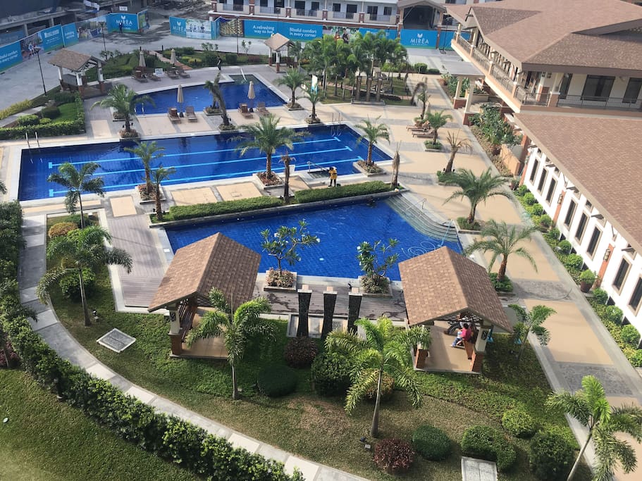 View from our balcony. Our tropical paradise