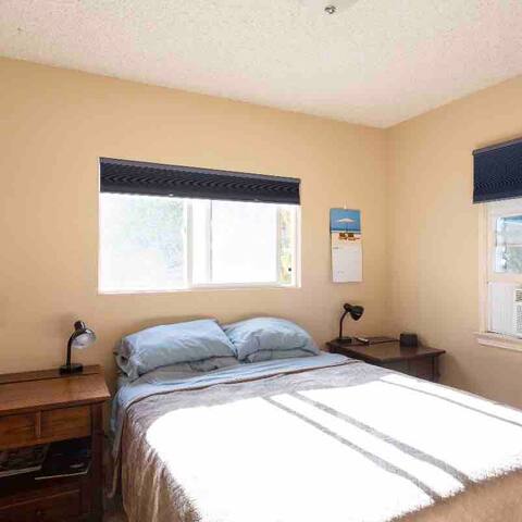 Clean and comfortable private bedroom and bathroom