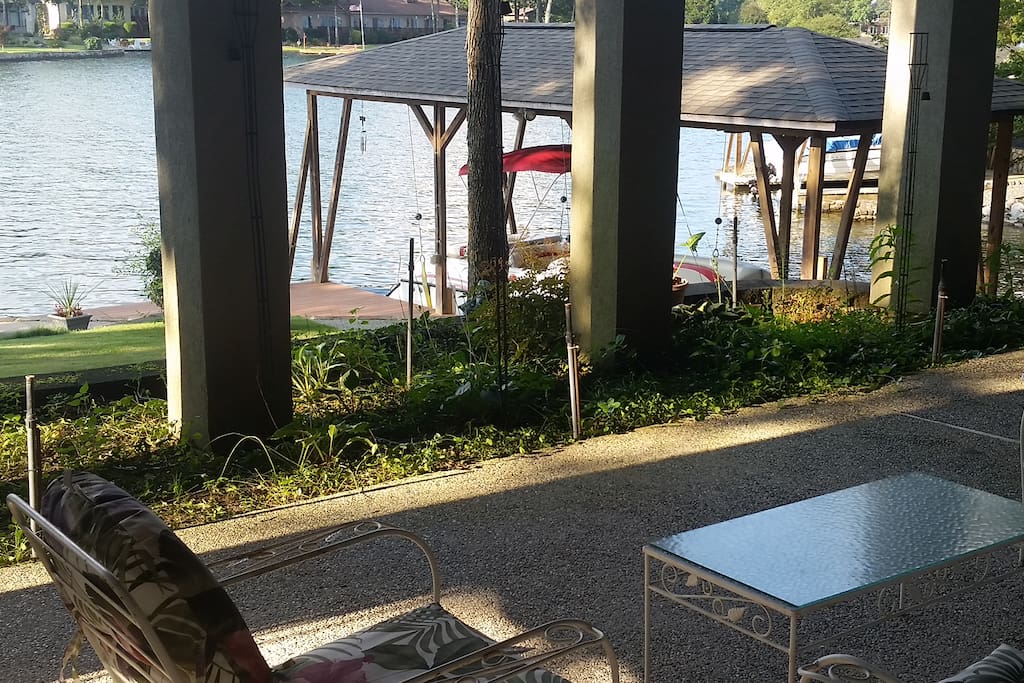 View from private sitting patio