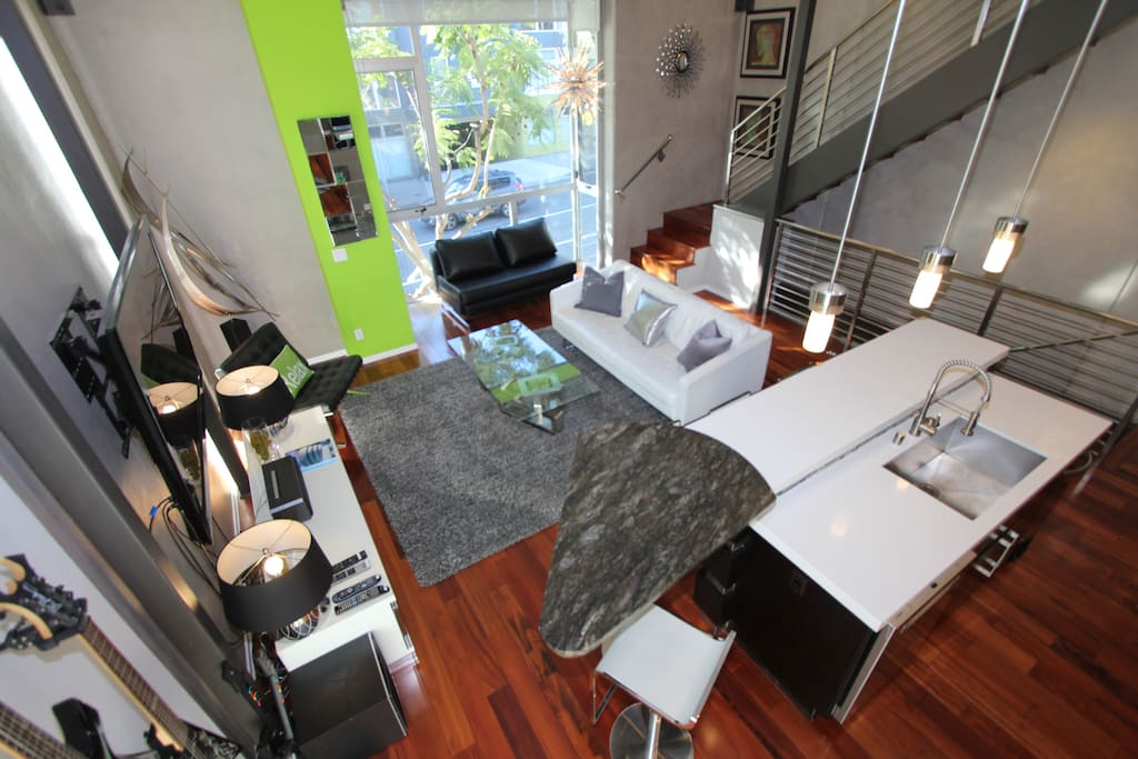 2nd floor- dramatic design - lots of seating