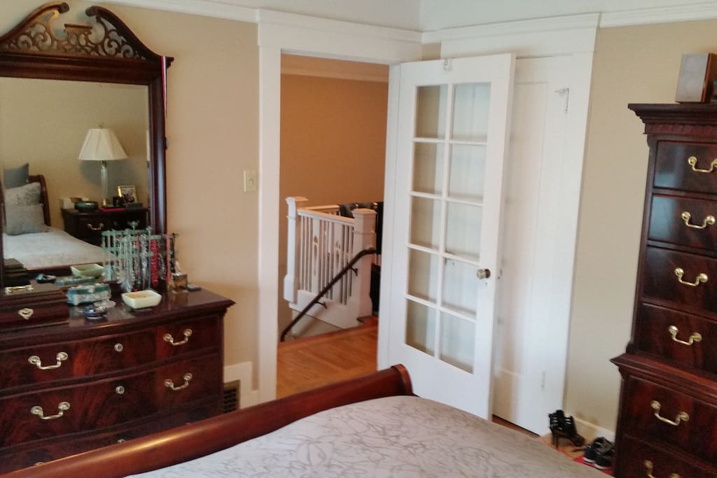 Bedroom is quiet and in the rear of the building