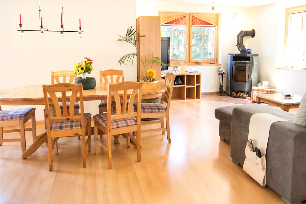 Dining and living room