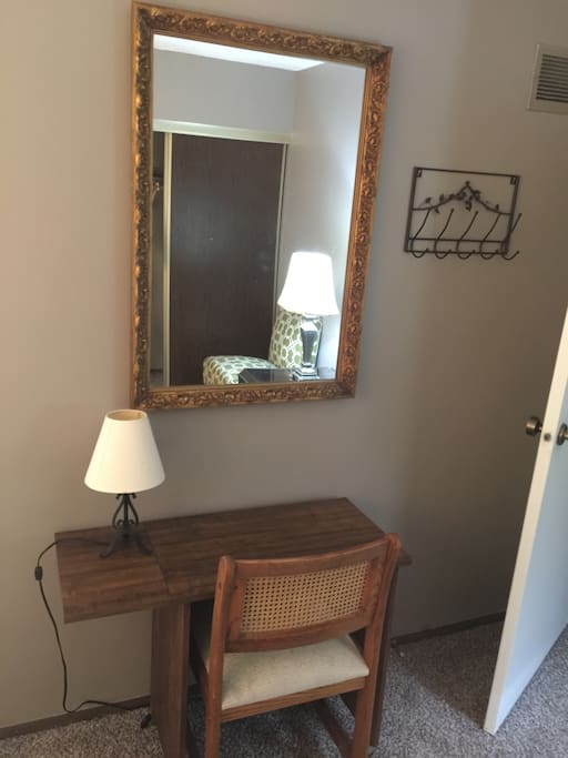 Desk and Mirror