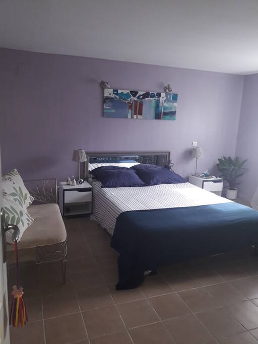 Chambre avec un gran lit