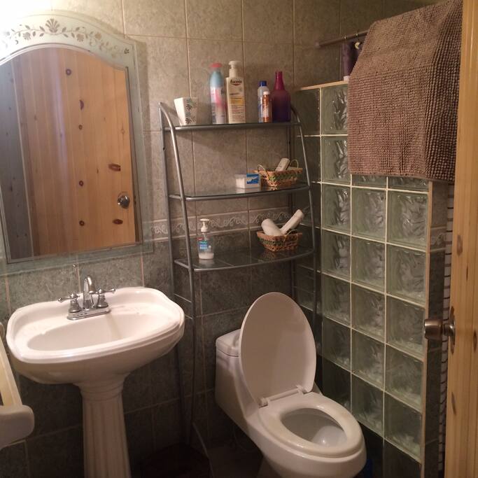 One of the bathrooms