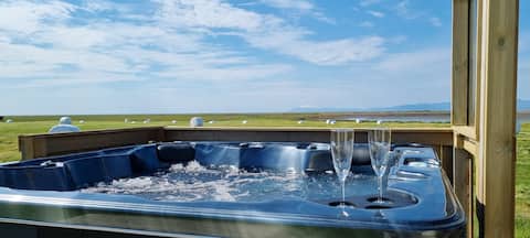 Oceanfront House with Private Hot Tub