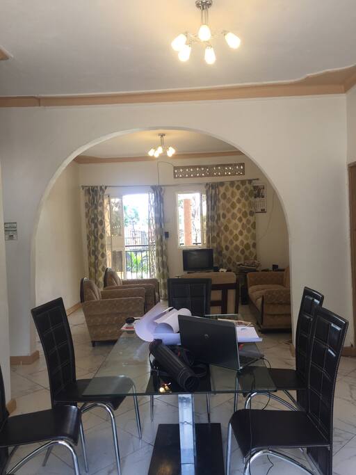 Open plan Dining room and Living Room area