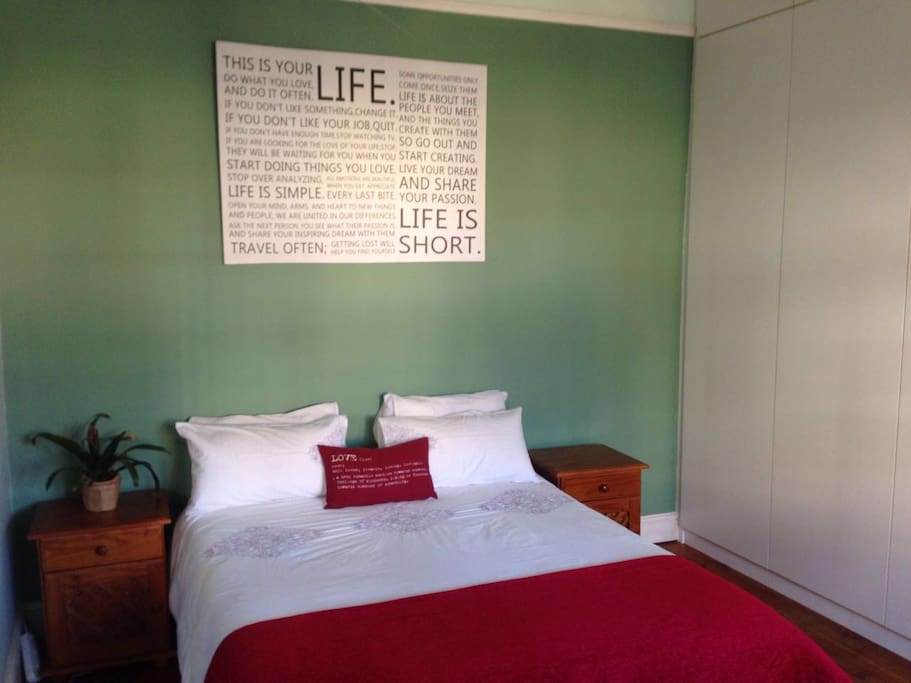 Spacious main bedroom with ample cupboard space