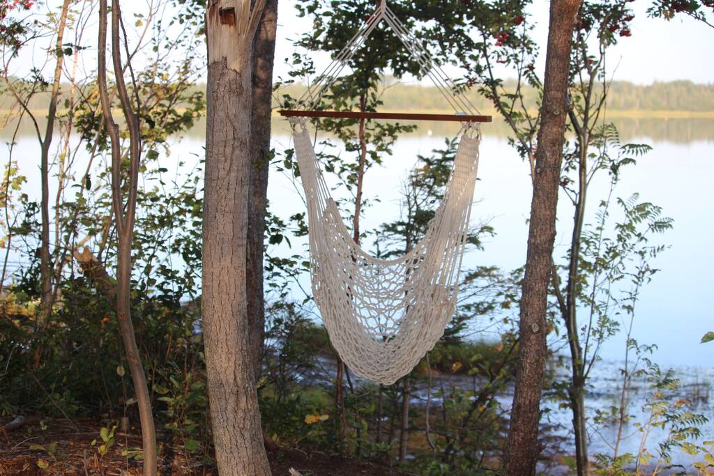 Enjoy our hammock overlooking the Vernon River