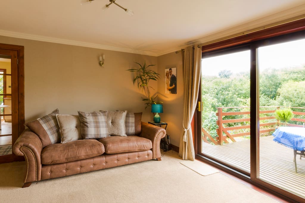Comfortable country lounge with beautiful pastoral views