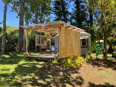 Tropical+yurt+farmstay+w%2Foutdoor+kitchen+%2B+shower