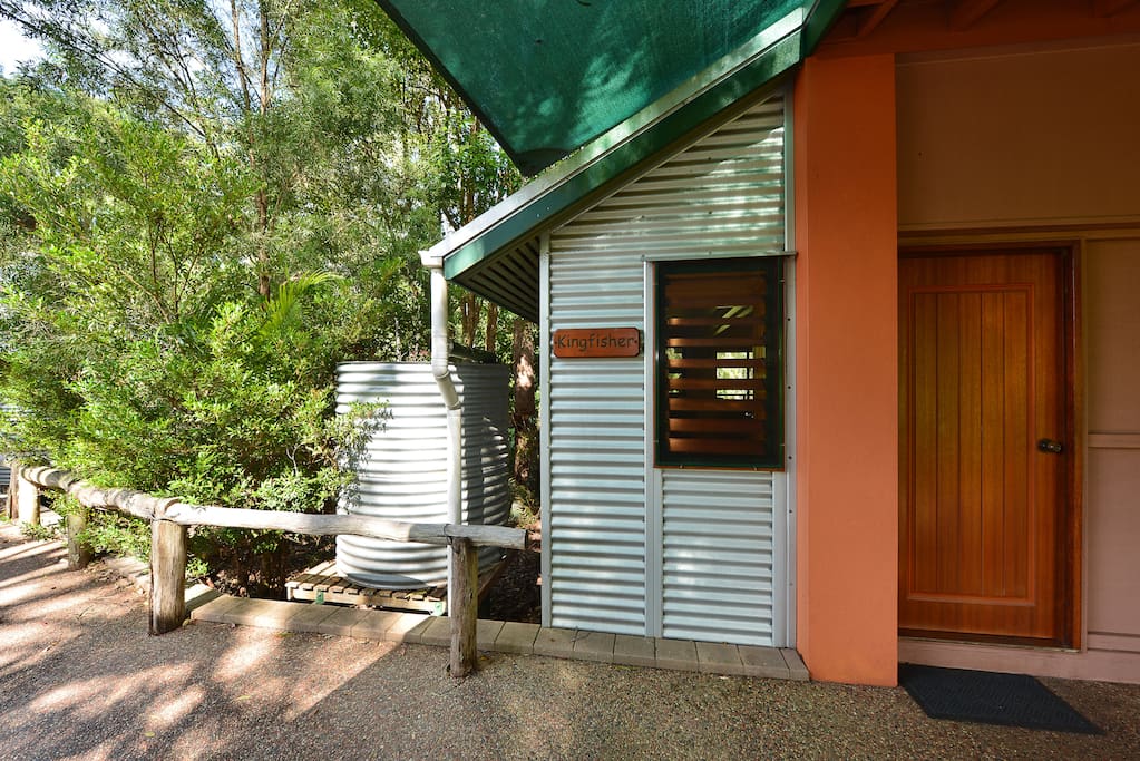Kingfisher cottage door.