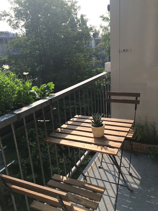 balcony with electric bbq