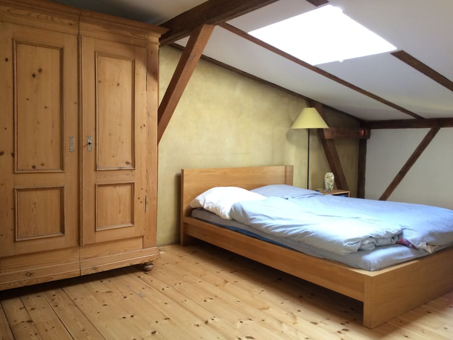 Twin bed for up to two persons.