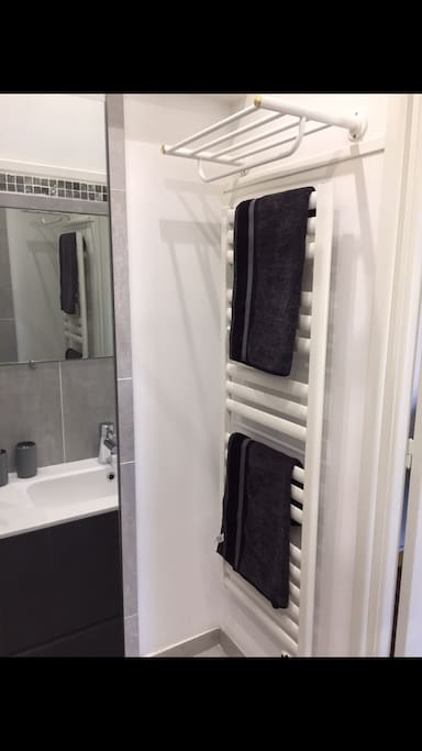 Porte serviette chauffant ou vos serviettes vous attendront