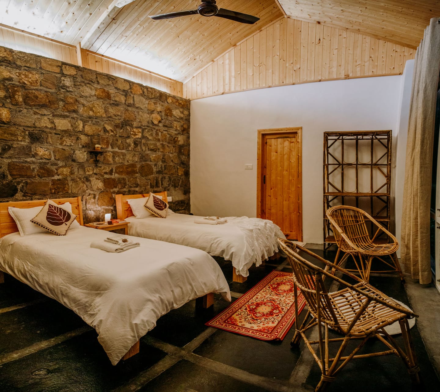 Stone cottage interior
