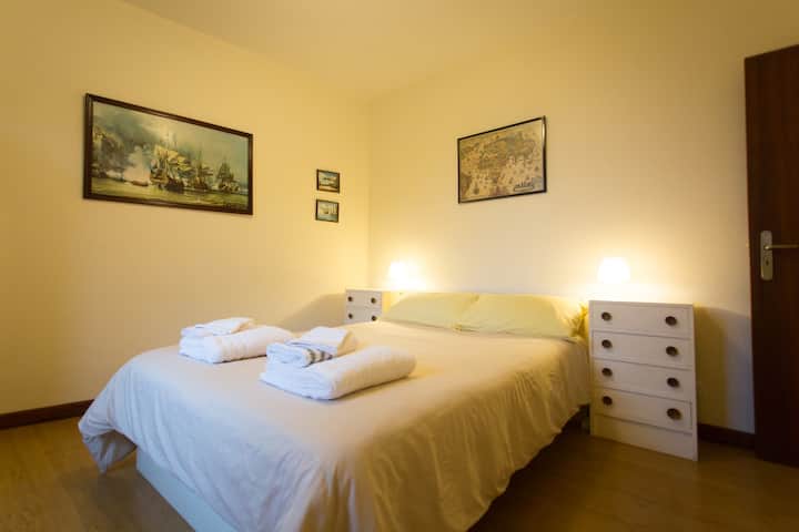 Main bedroom with bed for a couple