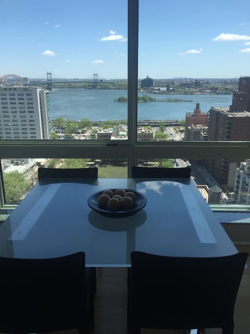 View from dining table