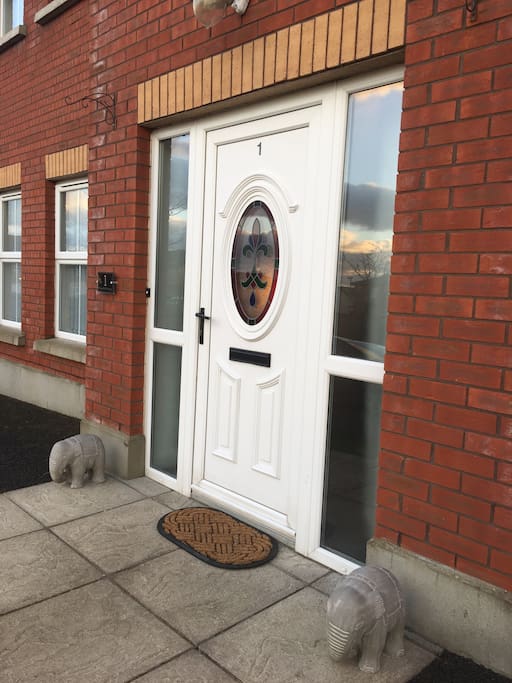 A pair of elephants greet the guests of the 'The Grange'. Elephants are a feature you will observe throughout our home. Elephants are a symbol of good luck, fortune and protection.