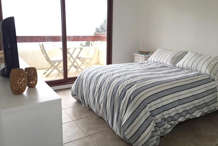 Master bedroom en suite with terrace exit