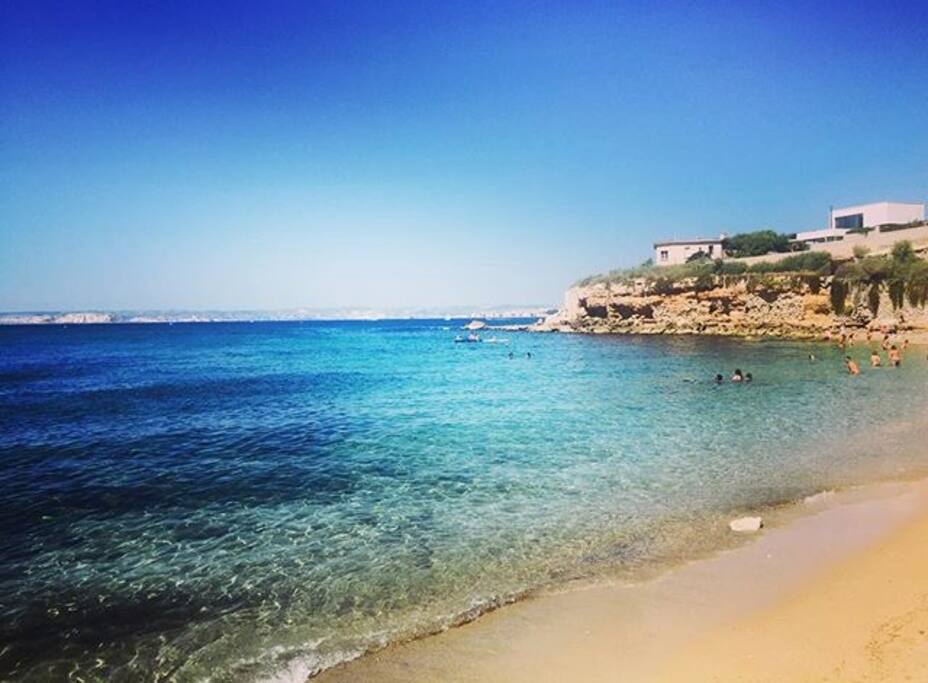 La plage à coté de la maison