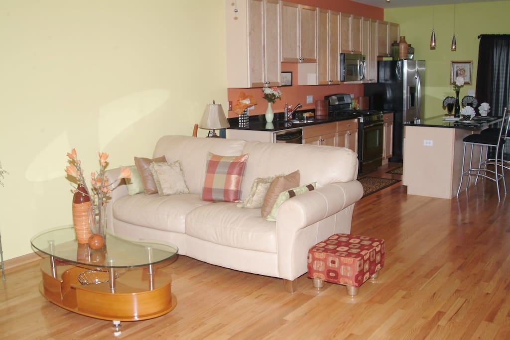 Open concept Living Dinning Room