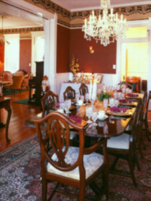 Breakfast in the Formal Dining Room